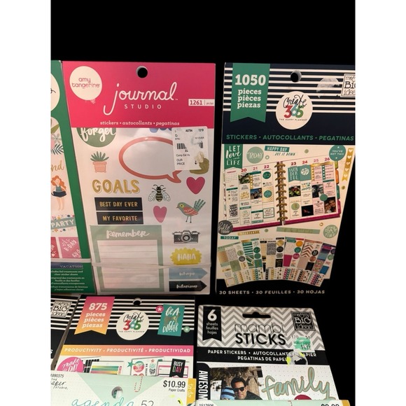 Lot Of 18 Sticker Books The Happy Planner Create 365, Paper Studio, Mambi Ect 95 - Picture 4 of 5